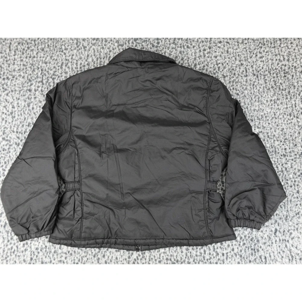 Nike Ripstop Full Zip Jacket Youth M 10/12 Black Y2K Insulated Windbreaker